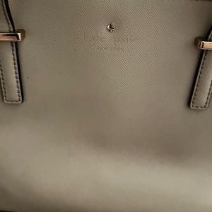 Kate spade medium handbag, cream/beige leather with gold hardware